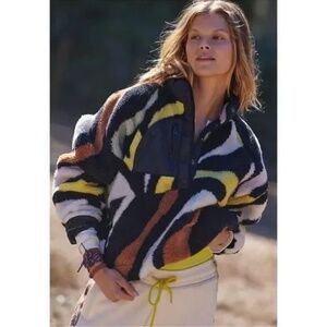 Free People FP Movement Rocky Ridge Fleece Pullover Jacket